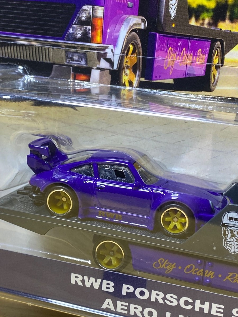 HOT WHEELS PREMIUM TEAM TRANSPORT #17 RWB PORSCHE 930+AERO LIFT