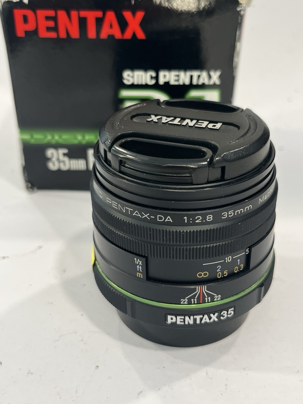 Pentax SMC DA 35mm f/2.8 Macro Limited Pentax K AF/MF tappi scatola