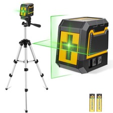 Laser-Level-with-Tripod, Green Cross Line Laser with Tripod Self-Leveling, La...