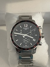 MENS TISSOT QUICKSTER CHRONOGRAPH WRIST WATCH EXCELLENT CONDITION BOXED FREEPOST