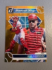 2023 Donruss - Ivan Rodriguez ( Texas Rangers ) Diamond Kings Orange Holo #3