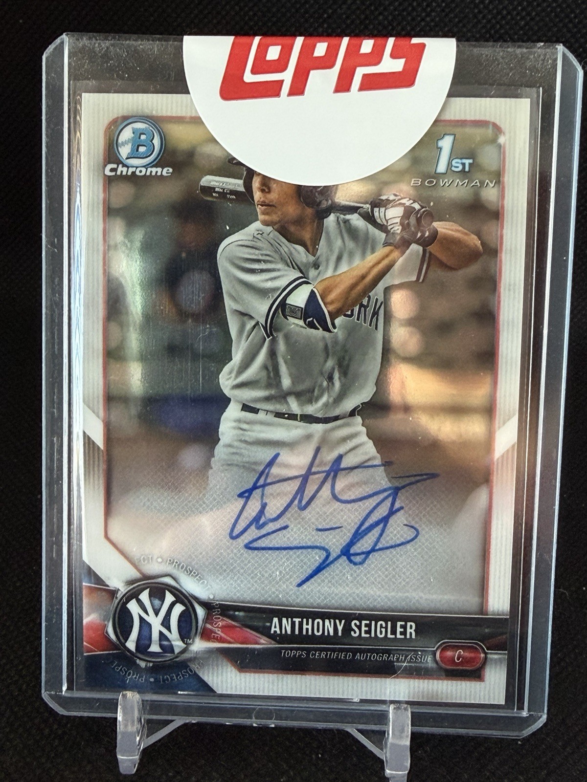 2018 Bowman Draft Anthony Seigler Chrome Auto 1st Prospect #CDA-AS Yankees Sox