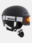 Kids Ski Snowboard Helmet Black Adjustable Youth Snow Helmet LXL Winter Gear Pro