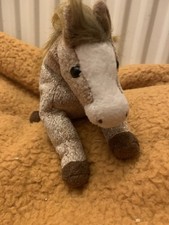Ty Beanie Babies Filly Gold Glittery Horse Pony Plush Toy 2002 Edition