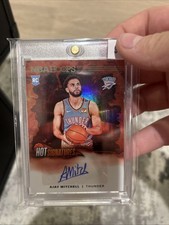2024-25 Panini NBA HOOPS Hot Signatures Rookies Ajay Mitchell #HSR-MIT (AU, RC)
