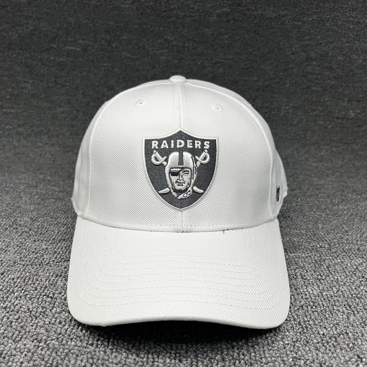 Las Vegas Raiders '47 MVP Hat White Adjustable NFL Hook and Loop Strap Cap