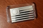 Betsy Ross Flag Art Bar 475 Grains 30 Grams .925 Silver Airtite Unique American