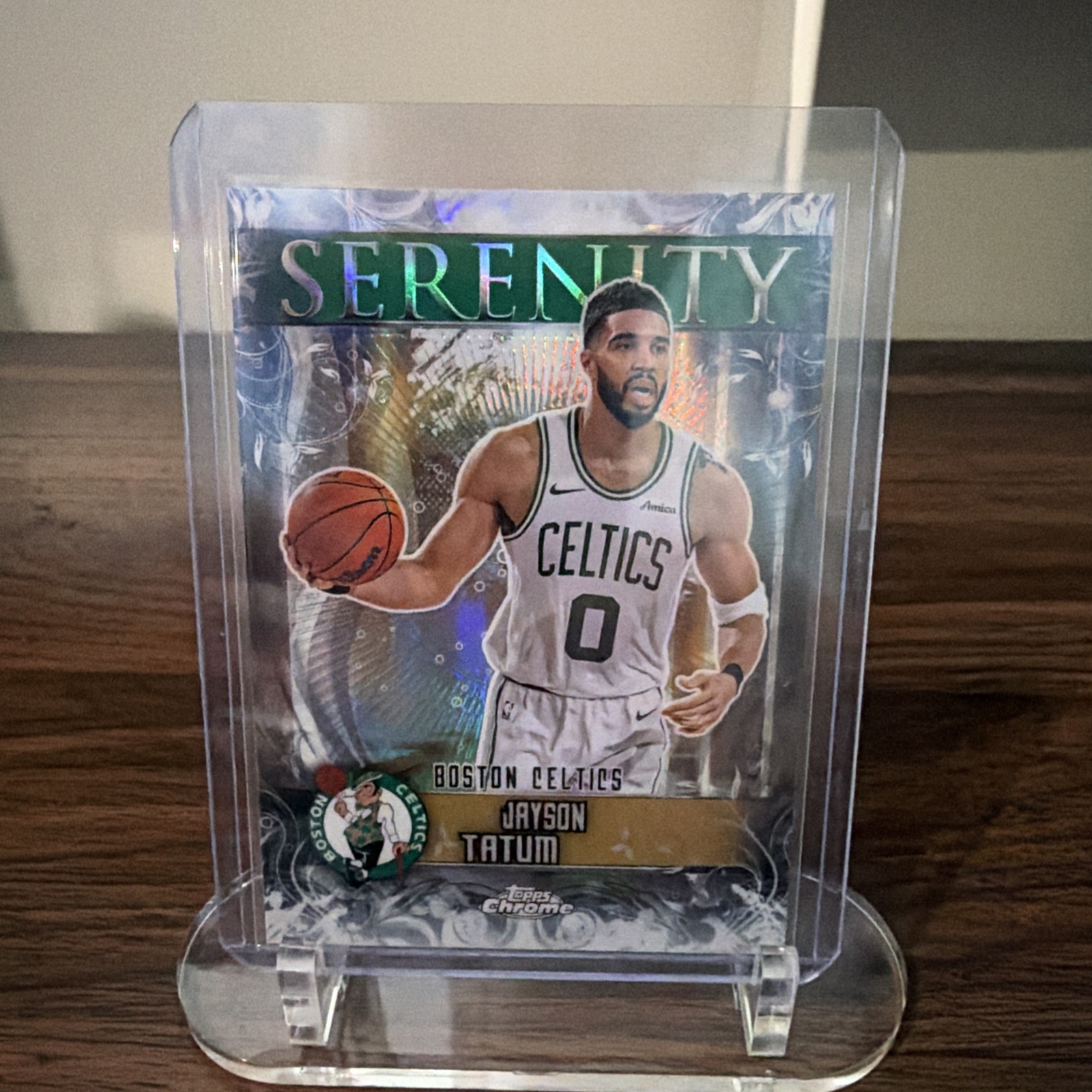 JAYSON TATUM 2025-26 TOPPS CHROME SERENITY REFRACTOR #SY-7 CELTICS Q7751