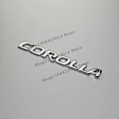 Black Silver Letters For Toyota Corolla Trunk Emblem Badge Modified Car Sticker