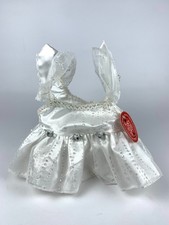 Vintage Build-A-Bear Dress Sugarplum Fairy White Gown Princess Angel w Tag