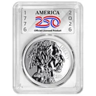 Sunshine Mint 1-oz 250th Anniversary 1776 Reverse Proof Buffalo Silver Round
