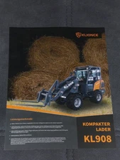 Klionce Skid Steer Loader KL908, Wheel Loader Brochure (12109)