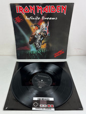 Iron Maiden Infinite Dreams Vinyl 12" Limited Poster Bag Autographed Etched 1989