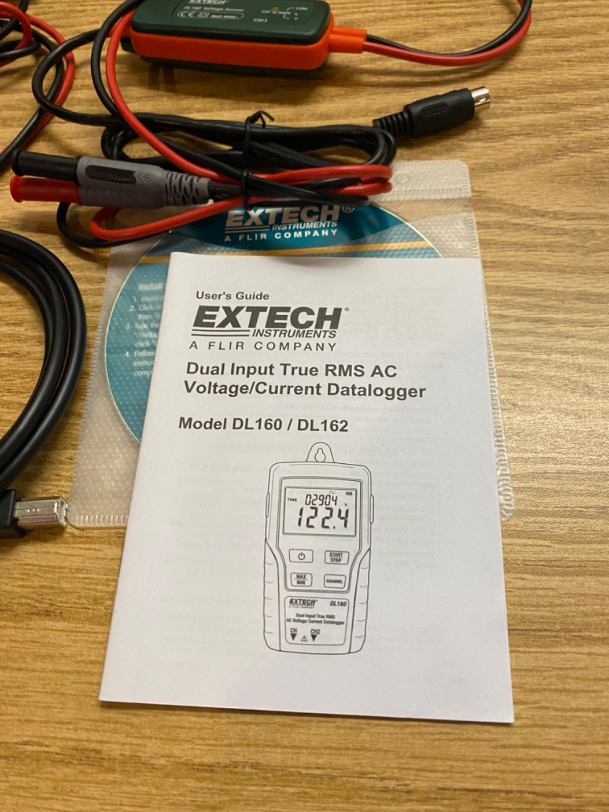 Extech DL160 Dual Input True RMS AC Voltage/Current Datalogger