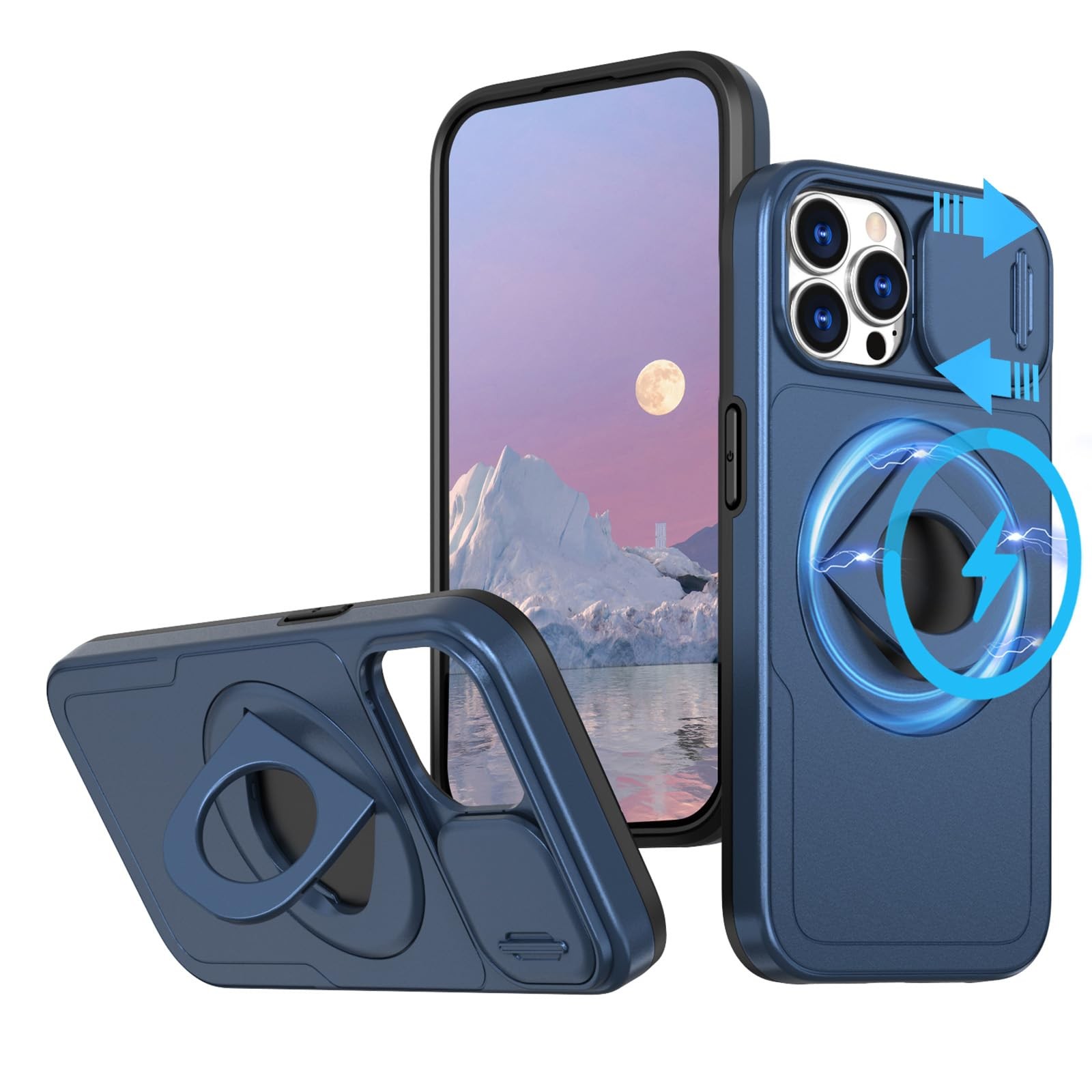Coque Magnétique iPhone 12 Pro Max Protection Caméra Renforcée contre Chutes et Rayures