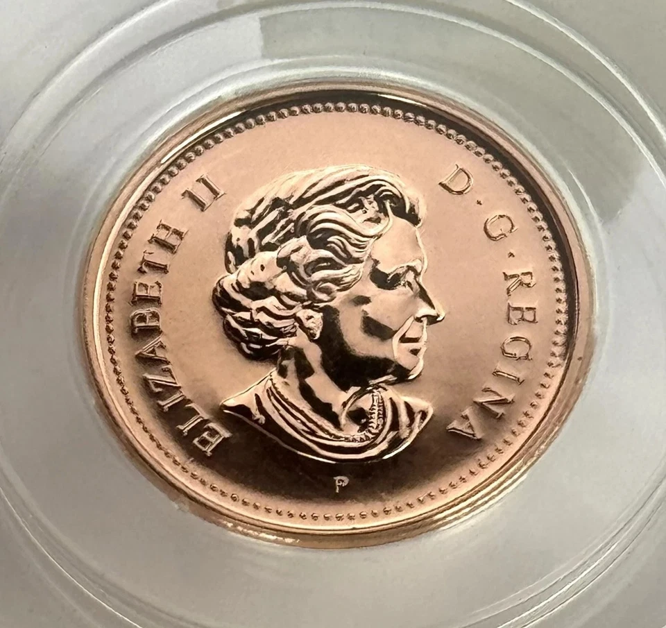 2005P Canada 1 Cent MINT ERROR, Wrong Planchet, Non Magnetic - CCCS GEM UNC67 - Image 4 of 4