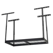 Klutch Garage Overhead Storage Rack with Adjustable Height, 48in.L x 24in.D,