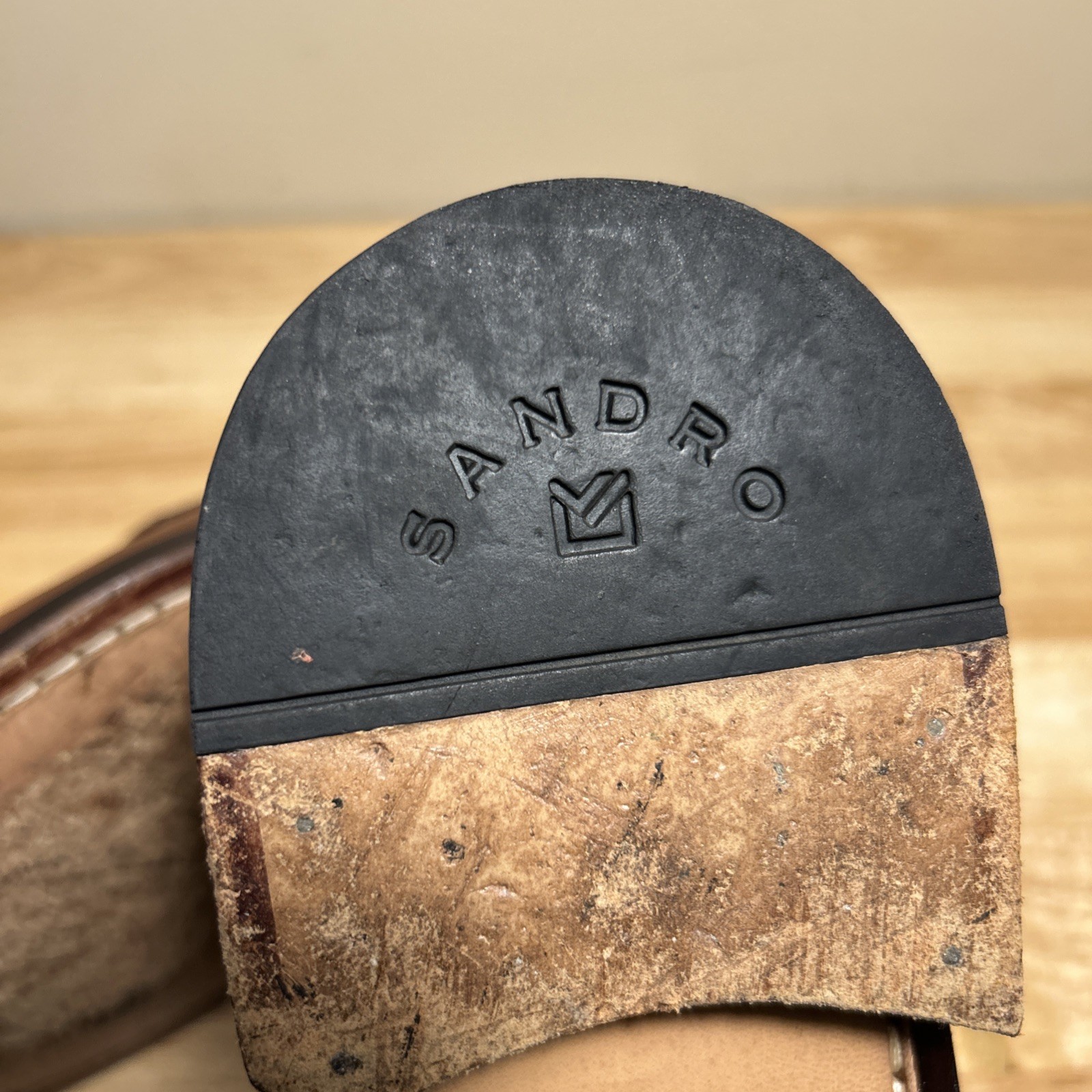 Sandro Moscoloni Brown Leather Split Toe Lace Up … - image 11