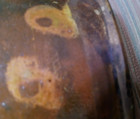 American Redware Tankard 18th - 19th Century with flower in colored glazes — photo 8