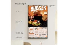 Digital Signage Display 23.6 inch Wall Mount Digital Menu Board for Restaurants