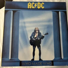AC/DC Who Made Who LP VG+ Plays Well Orig 1986 Atlantic Records 7816501E 