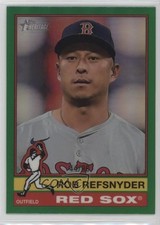 2025 Topps Heritage Chrome Green Border 44/99 Rob Refsnyder #213 05k6