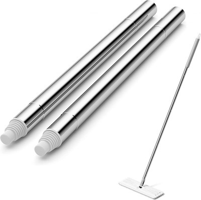 Mop Handle Extension Rods, for Extending & Replacing Flat Mop, Stainless Steel M