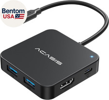 USB C Hub 10Gbps, 6-In-1 Multiport Adapter with 4K 60Hz HDMI, 100W Power Deliver