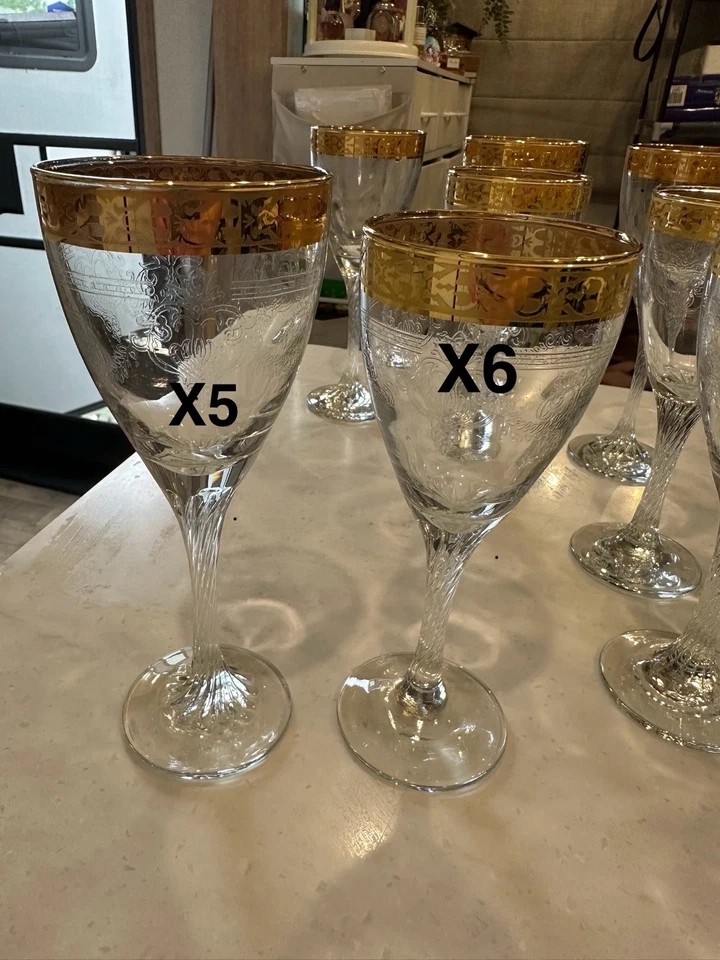 Vintage MCM – Aro Dourado – Total de Peças 11  - Imagem 4 de 4