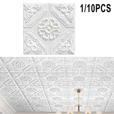 10pcs 3D for TILE Brick Wall Sticker Waterproof Foam Panel Wallpapers