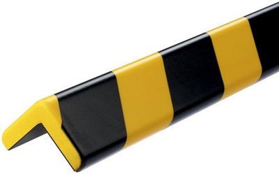DURABLE Eckschutzprofil C35 magnetisch schwarz/gelb eckig Länge: 1 m