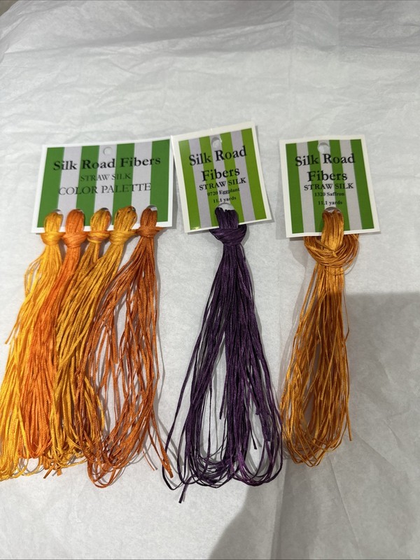 silk road fibers straw silk Ultra Rare Halloween Colors