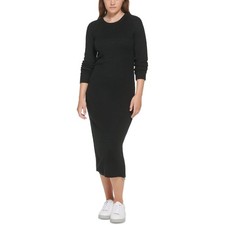 Calvin Klein Jeans Women's Ribbed Long Sleeve Crewneck  Dress Size Medium