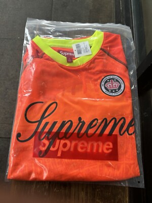Supreme Jacquard Soccer Jersey ~ Orange ~ Xxl | eBay UK