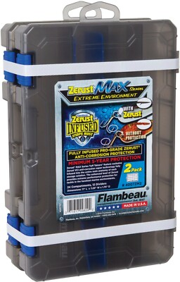 flambeau t4 pro multiloader tackle box with zerust corrosion protection Outdoors T5P Box, 7 Tuff Tainers, Blue Gold Easy view T4 Pro Multiloader - ZERUST