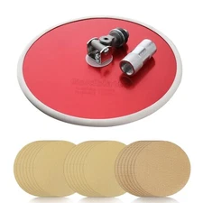 Goldblatt Drywall Sander 9" 30pc Sanding Discs-Hook Loop 80 x 100/180 Mixed Grit