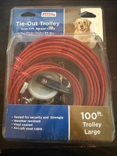 Petco Tie Out Trolley With 10 Ft Tie Out Cable Dogs Under 85 Lbs
