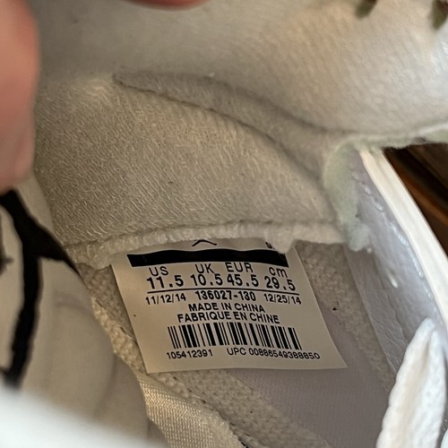 Zapatos Air Jordan 5 Retro Blanco Metálico (2015) Talla 11.5 Para Hombre 136027-130 DS - Imagen 9 de 9