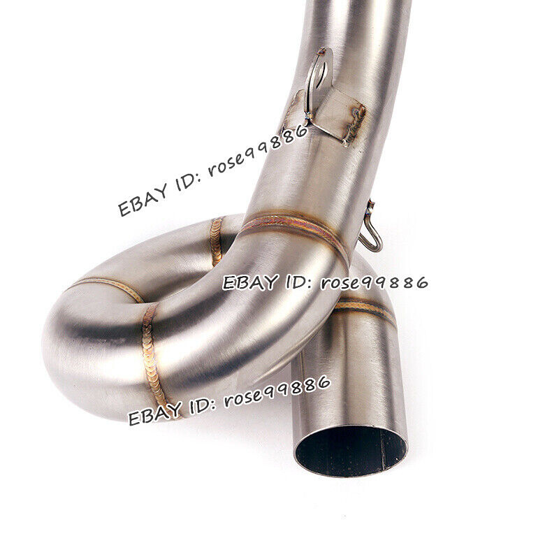 For Kawasaki Ninja ZX6R ZX636 Slip On Exhaust Mid Pipe Link 51mm Short Muffler