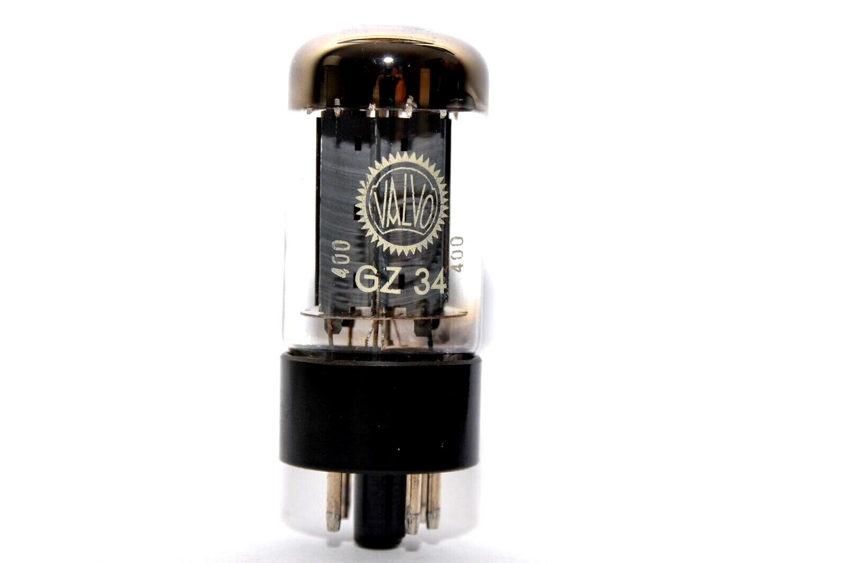 one GZ34 Mazda rectifier valve, tested NOS tube, code f32 B6A1, made by Mullard