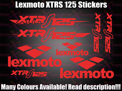 Lexmoto XTRS 125 Roller Aufkleber / Decal Set *ALLE FARBEN VERFÜGBAR*  