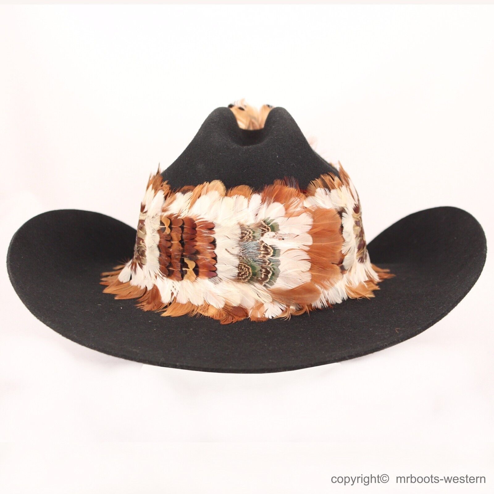 Stellar Western Feather Cowboy Hat Band for Men Women Natural Feather