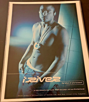 iRiver iGP-100 MP3 Player - Vintage Original Print Ad / Poster / Wall Art - MINT