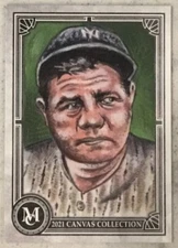 🔥2021 Topps Museum Collection Canvas BABE RUTH #CCR27 NICE CARD!🔥