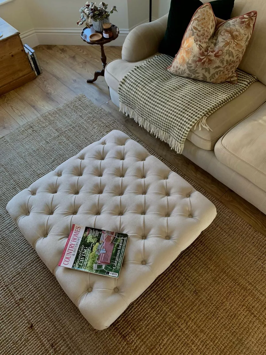 Cream footstool online