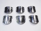 63 1963 64 1964 Chevy Impala Rear Tail Light Lens Stainless Mini Visors Set of 6
