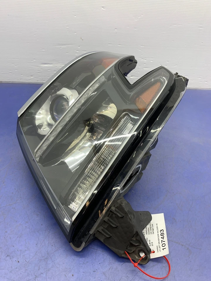 2015-2016 CHEVY SUBURBAN LH LEFT HALOGEN HEAD LIGHT LAMP - Image 4 of 4
