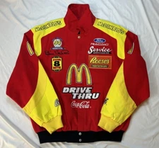 McDonald’s Nascar Jacket Mens XL Jeff Hamilton Racing Bill Elliott Coca-Cola Red