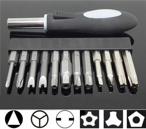 Juego de destornilladores hexagonales de 1/4" bicicleta en forma de tipo triángulo estrella triángulo hágalo usted mismo de reparación | eBay