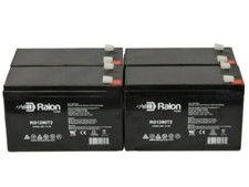 Raion Power 12V 9Ah SLA AGM Genesis NP9-12 Battery - 4 Pack